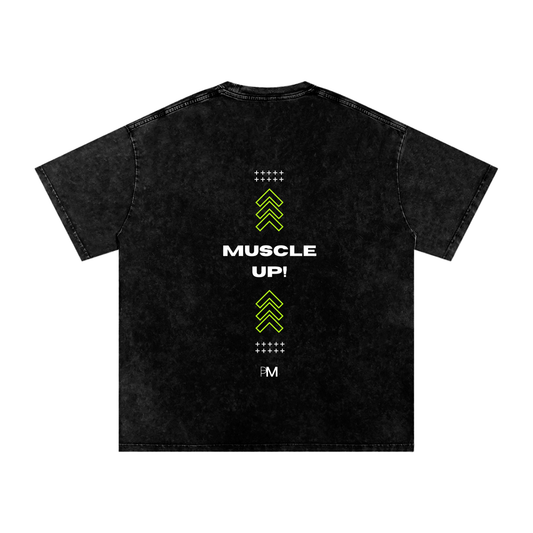 Muscle Up - Oversized Cotton T-Shirt