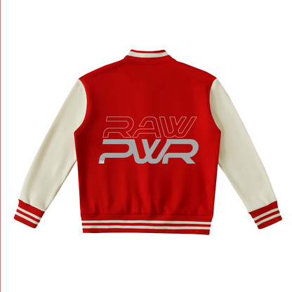 RAW Power Two-Tone Fleeced Varsity Jacket