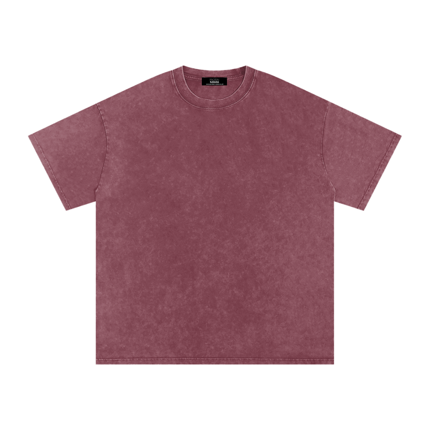 Maroon t-shirt on a white background
