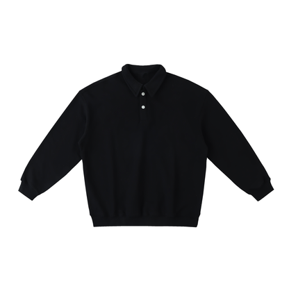 Heavyweight Collar Sweatshirt - Black