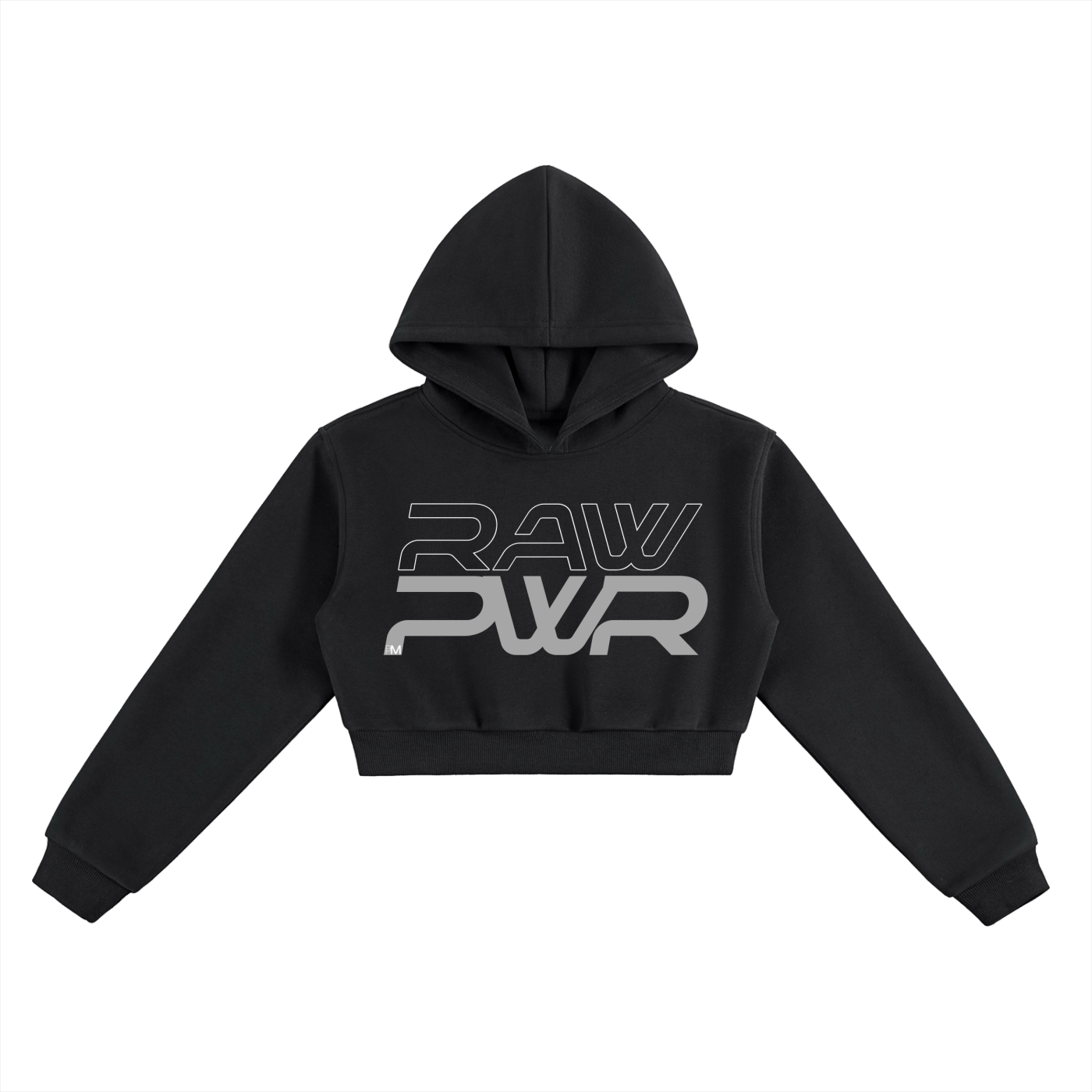 RAW Power Essential Cropped Hoodie