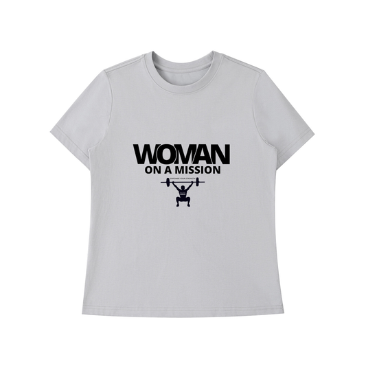 Woman on a Mission T-Shirt - Grey